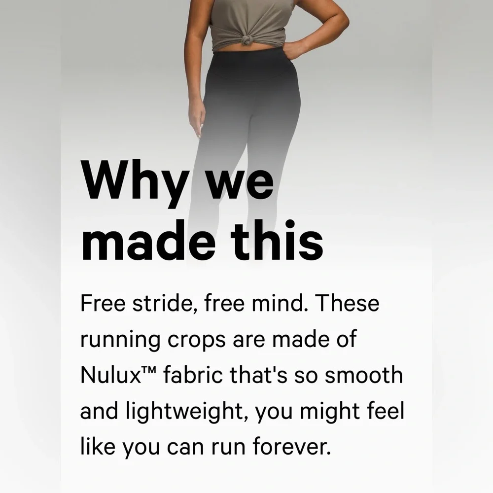 Lululemon Base Pace High Rise Crop  Incognito Camo Multi Color Nulux Fabric - Picture 7 of 12